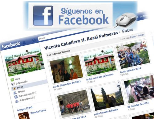 Agreganos al facebook! Vicente Caballero Hotel Rural Las Palmeras